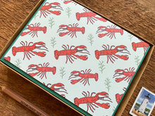 Lobster Pattern Greeting Card