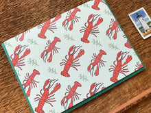 Lobster Pattern Greeting Card