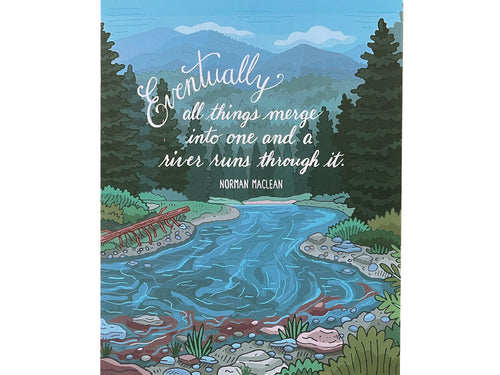 Maclean Quote Art Print