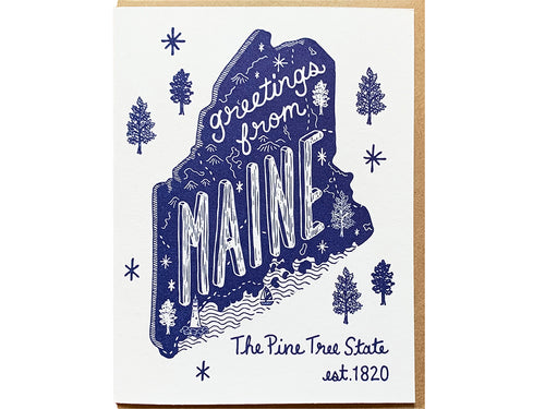 Greetings from Maine Card