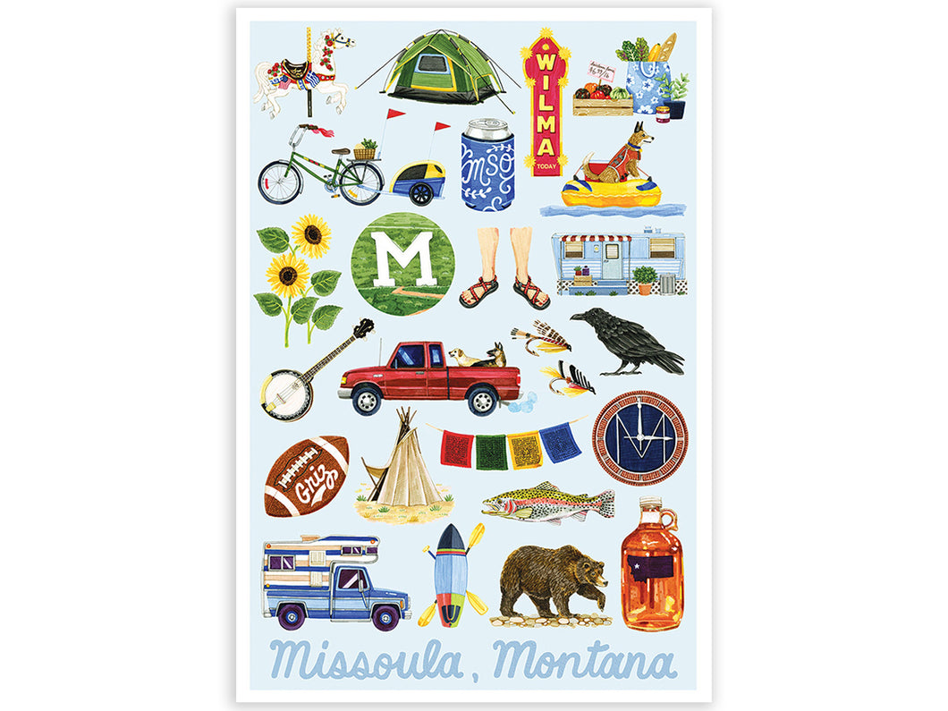 Missoula, Montana Art Print, 13