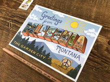 Greetings from Missoula Icons Postcard