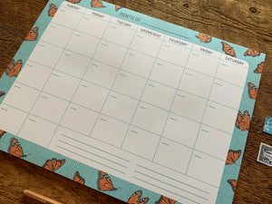 Monarchs Monthly Desk Planner
