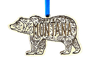 Montana Grizzly Ornament