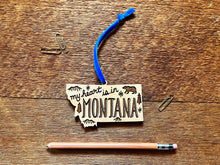 Montana Map Ornament