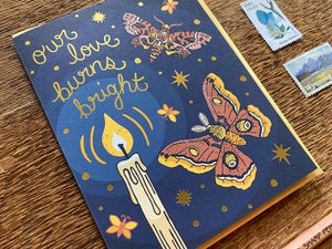 Burns Bright Greeting Card