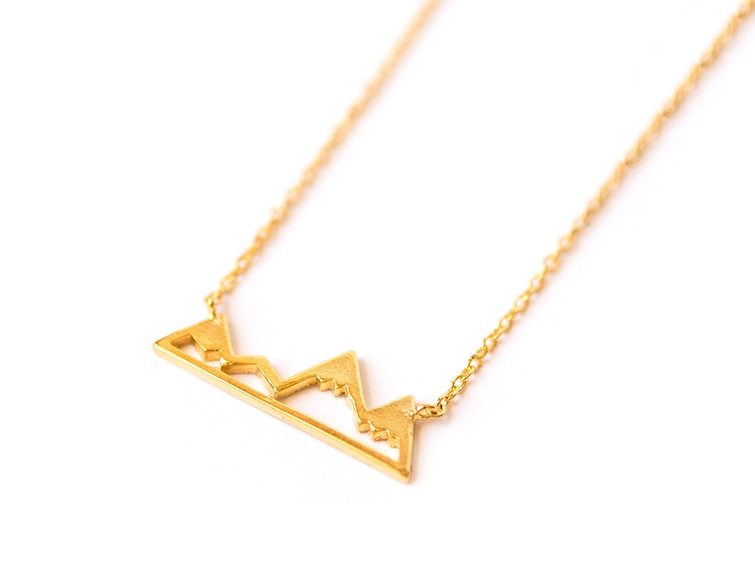 Mountain Necklace, Gold