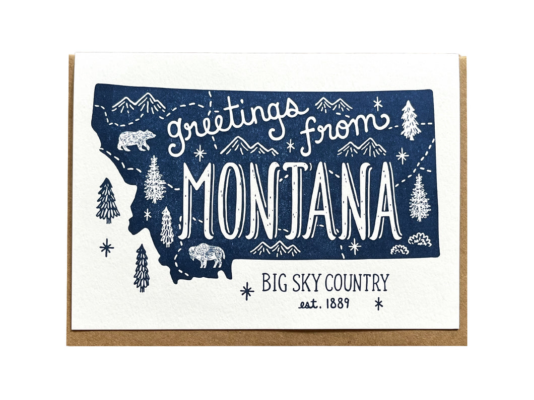 Greetings from Montana Card