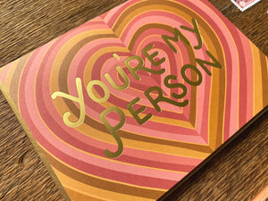 You're My Person Hearts Greeting Card