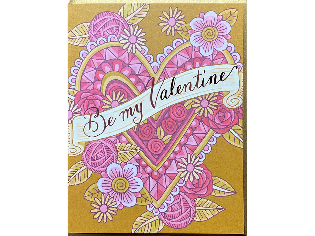 Be My Valentine Heart Greeting Card