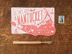 Greetings from Nantucket Postcard