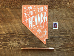 Greetings from Nevada Postcard