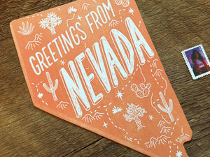 Greetings from Nevada Postcard