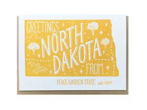 Greetings from North Dakota Card