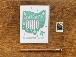 Greetings from Ohio Card