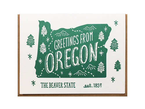 Greetings from Oregon Card