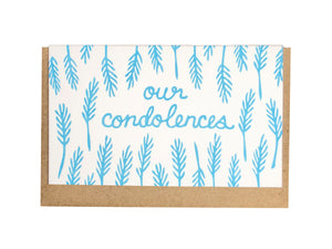 Our Condolences Enclosure Card