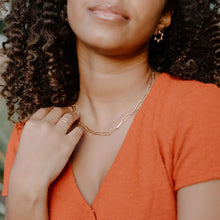 Paperclip Necklace, Gold