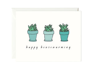 Happy Housewarming Succulents, Single Card