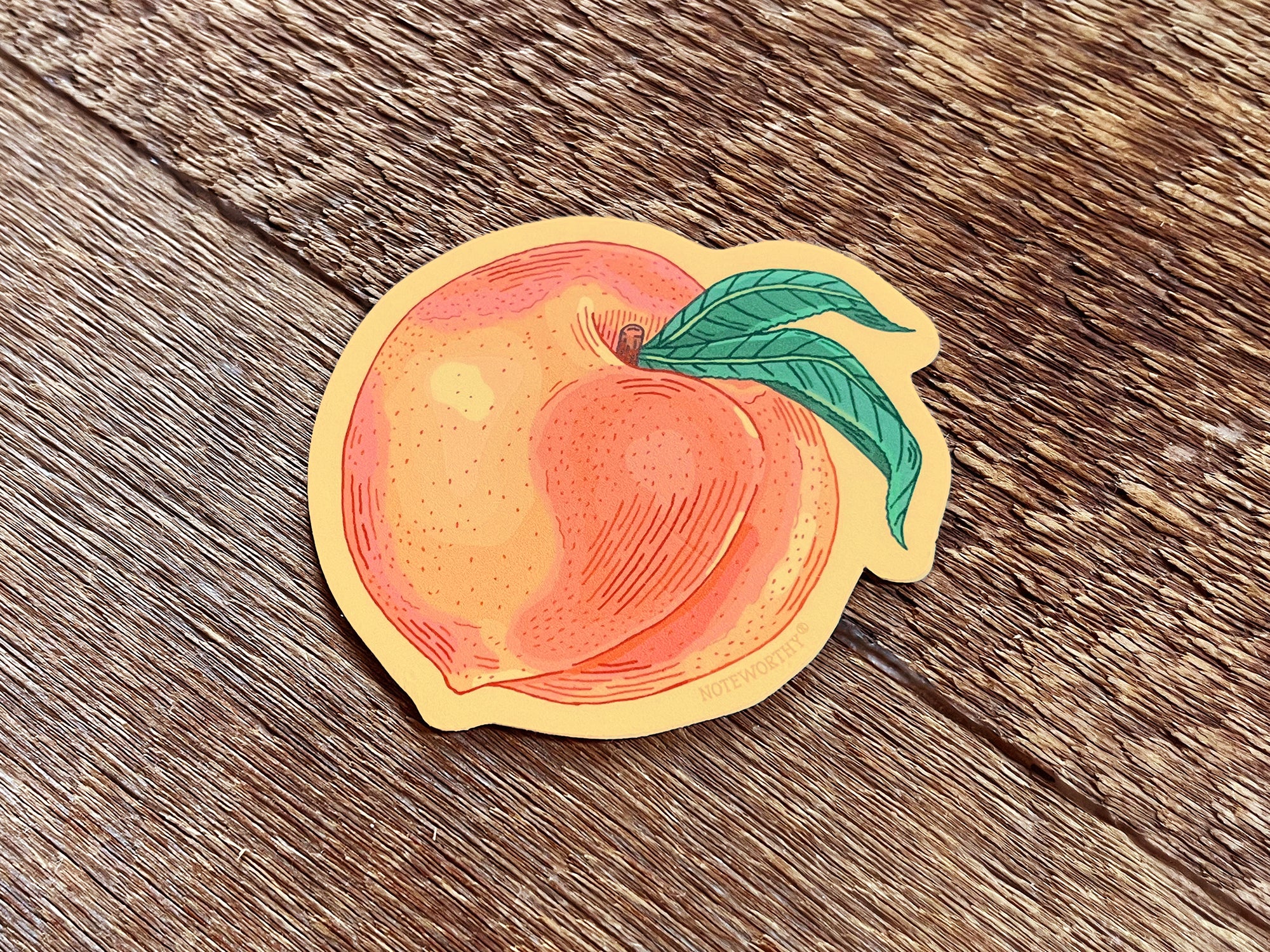 Peach Sticker – Noteworthy Paper & Press