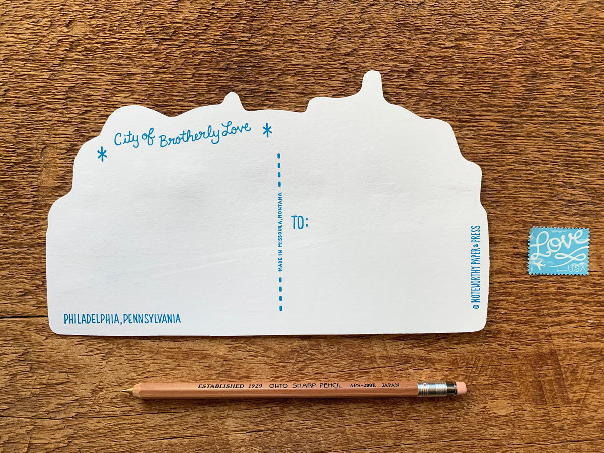 Philadelphia Skyline Scenic Postcard – Noteworthy Paper & Press