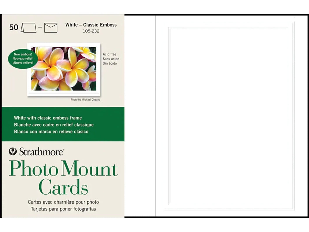 Photo Mount Cards, 5 x 7, Set of 50