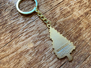 Pine Tree Enamel Keychain