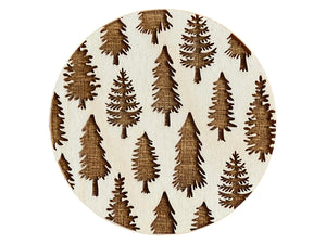 Pine Trees Coaster Set
