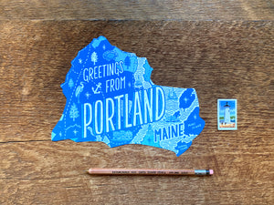 Greetings from Portland, Maine Postcard