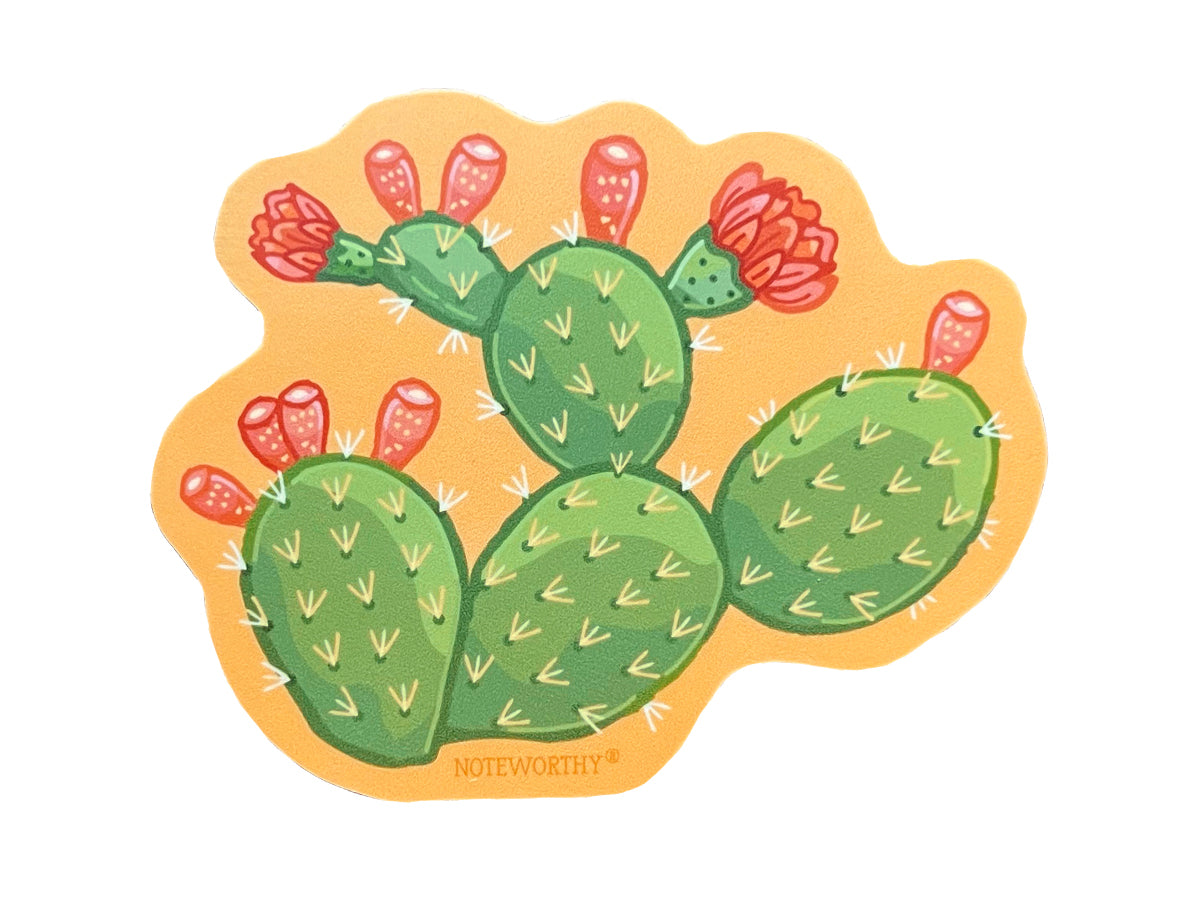prickly pear cactus vector Prickly Pear Cactus Sticker – Noteworthy Paper & Press