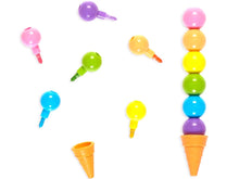 Rainbow Scoops Vanilla Scented Stacking Erasable Crayons