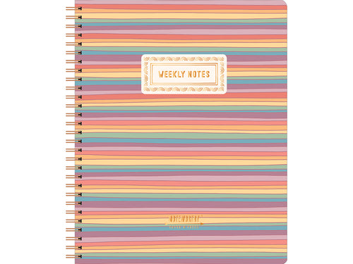 Rainbow Stripes Weekly Fill-In Planner