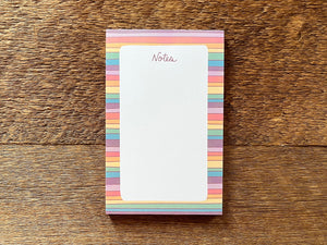 Rainbow Stripes Pocket Notepad
