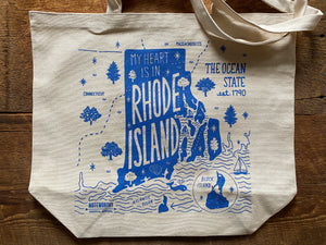 My Heart Is In Rhode Island, Tote Bag