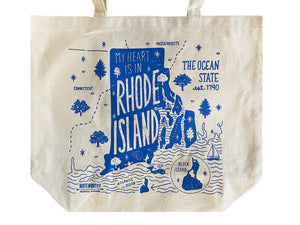 My Heart Is In Rhode Island, Tote Bag