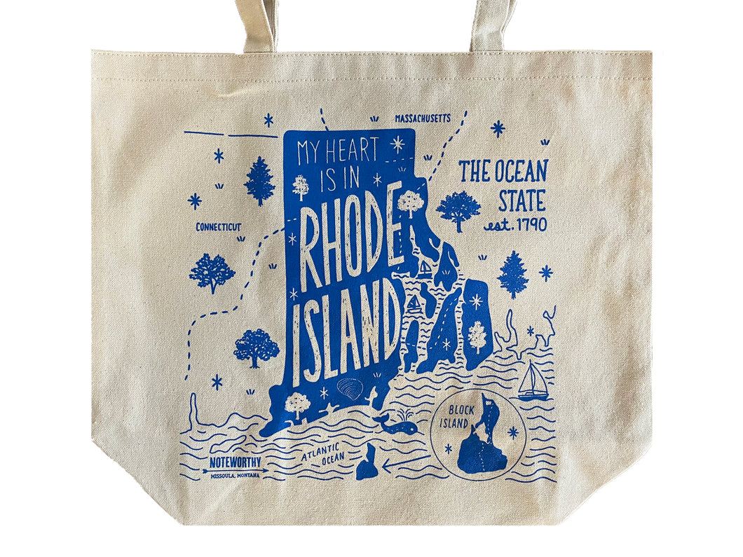 My Heart Is In Rhode Island, Tote Bag