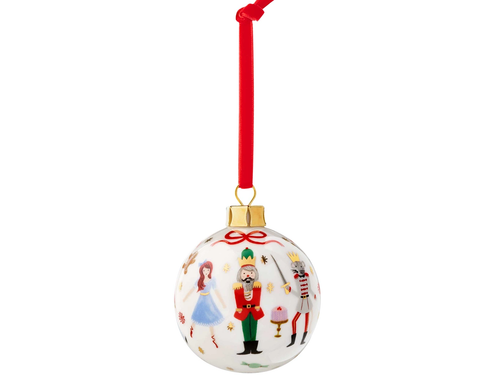 Nutcracker Porcelain Ornament