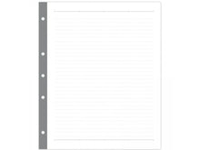 Signature Binder Filler Paper, Charcoal