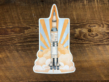 Saturn V Rocket Postcard