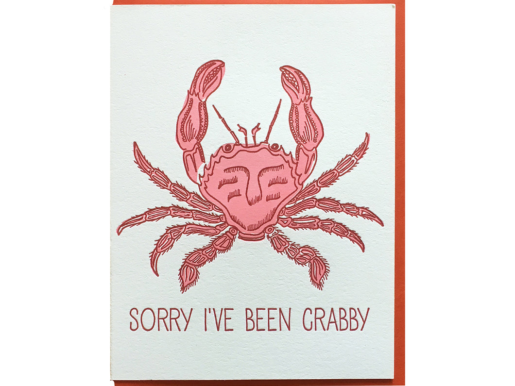 Sorry Crabby Greeting Card