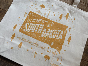 My Heart is in South Dakota, Tote Bag