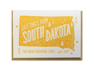 Greetings from South Dakota Card