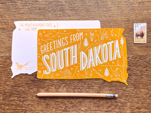 Greetings from South Dakota Postcard