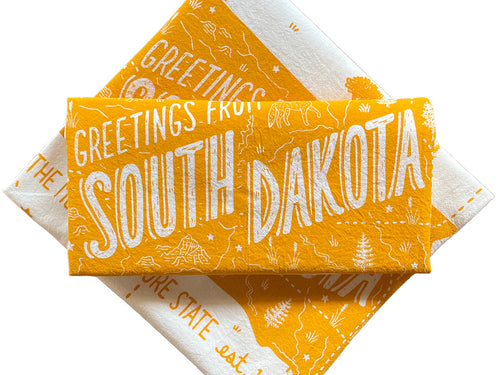 Greetings from South Dakota Tea Towel