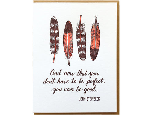 Steinbeck Quote Greeting Card