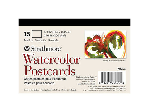 Watercolor Postcards, Pack of 15