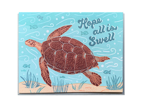 Hope All Is Swell Greeting Card