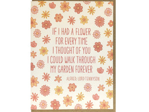Tennyson Quote Greeting Card