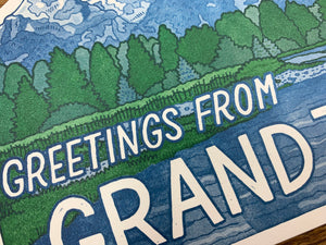 Grand Teton Scenic Postcard