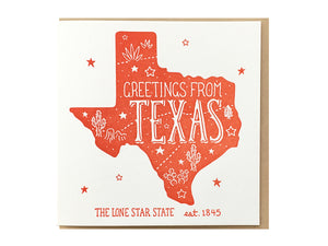 Greetings from Texas Card